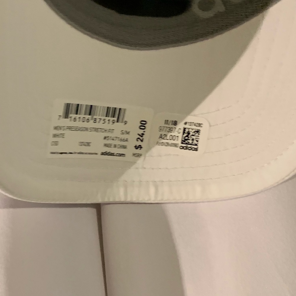 White adidas hat